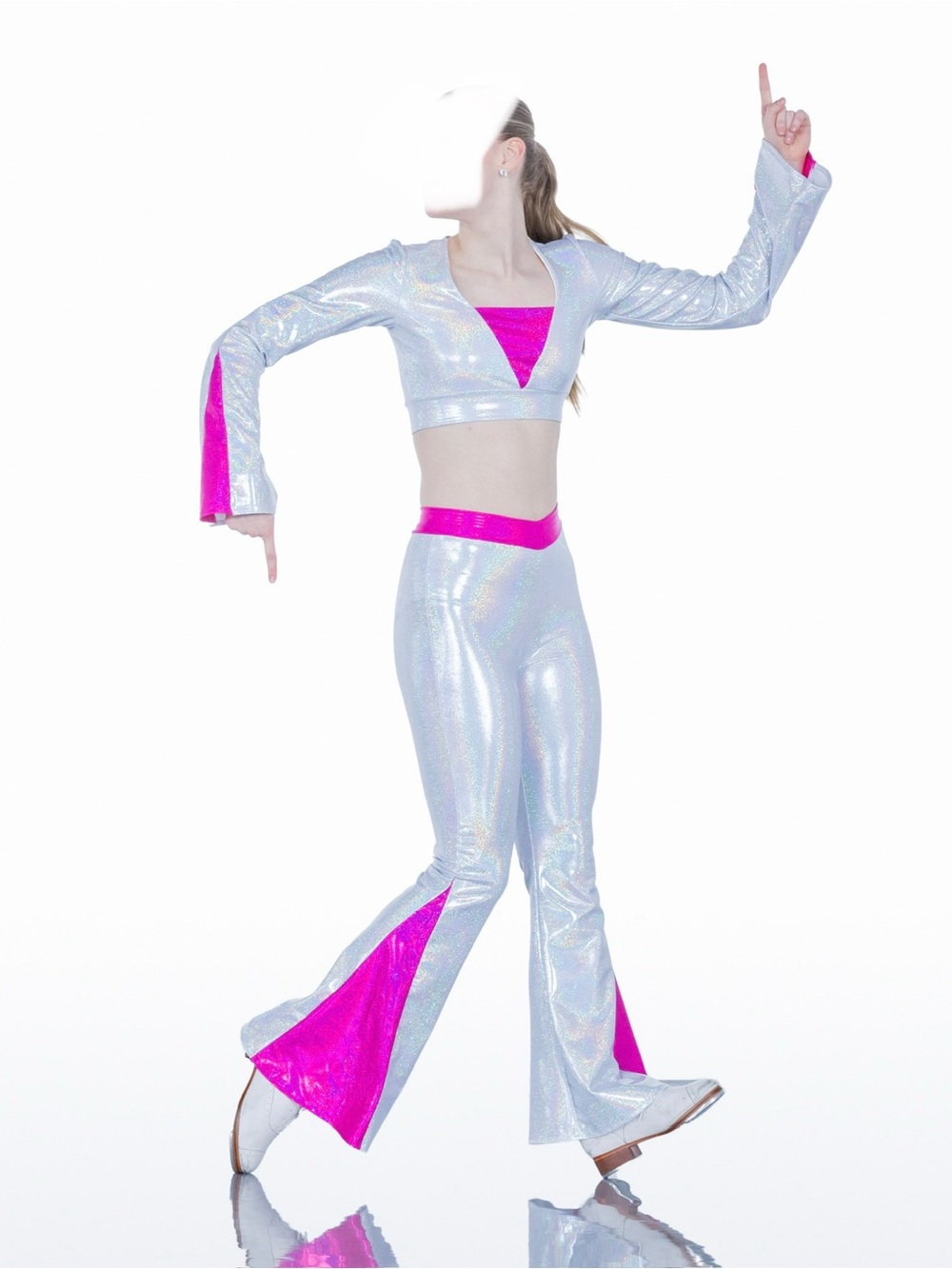 Custom On The Dance Floor 70’s Disco Flare Dance Costume